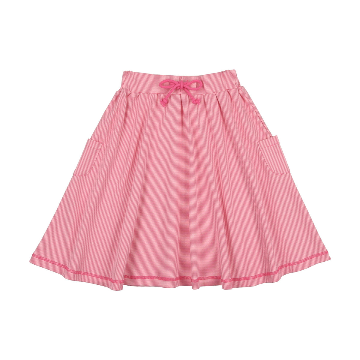 【HI FI FNK】(W) Teddy Striped Skirt Striped full skirt – KinandKin