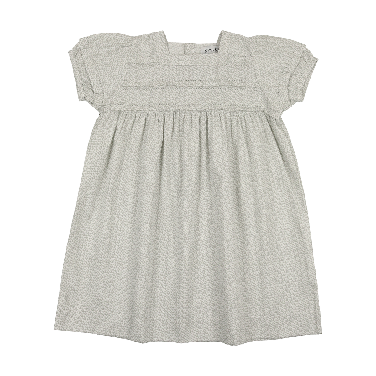 Picot Tape Short Sleeve Dress – KinandKin